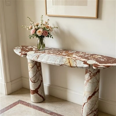 Tábla Console Marmar Nádúrtha